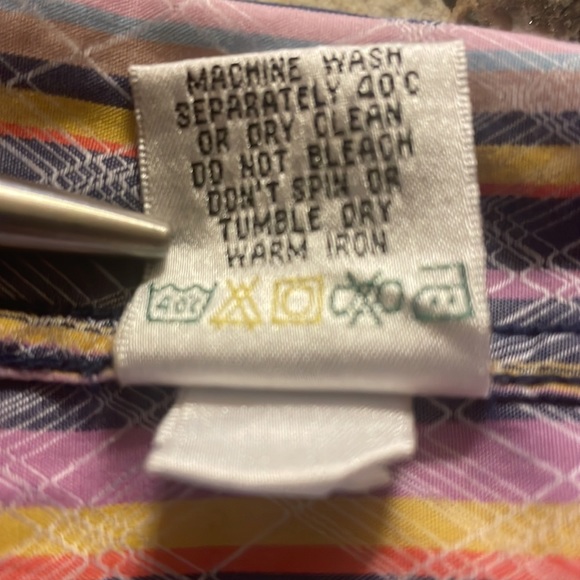 Men’s Bugatchi Button Down Long Sleeve Dress Shirt. Shaped Fit. XXL. EUC - Picture 8 of 8